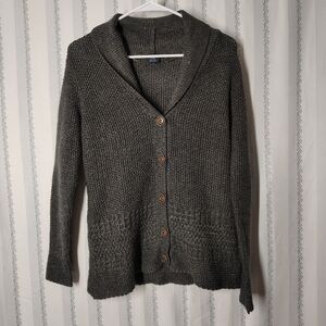 Faded Glory Women's Charcoal Cardigan Sweater